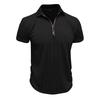 Men's Short Sleeved Knitted T-shirt Top With Round Neck Ribbed Pullover