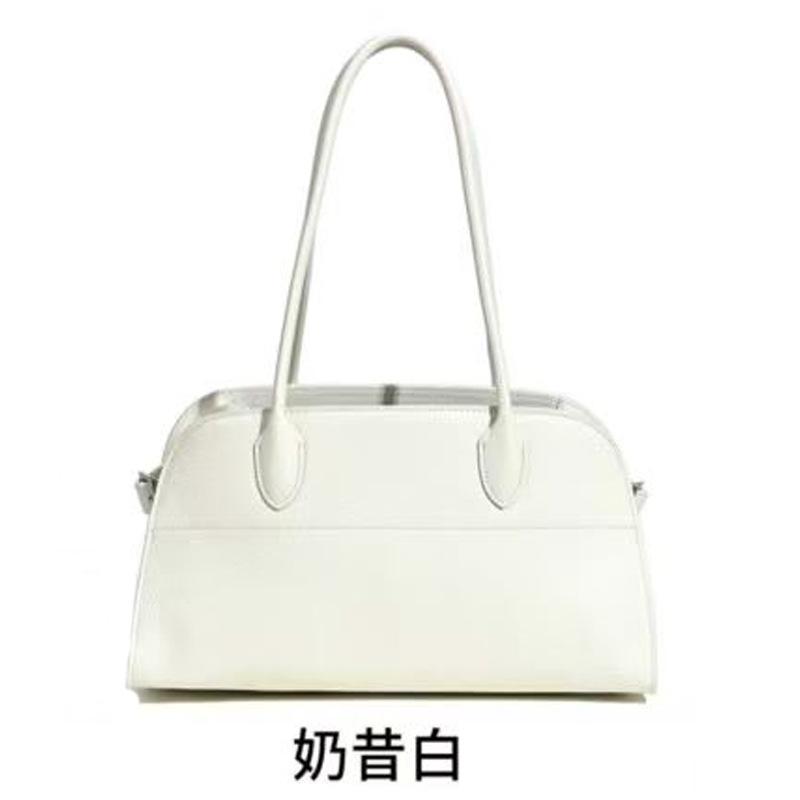 New First-layer Cowhide Tote Bag Handbag Horizontal Large-capacity Leather Women's Bag Commuter Shoulder Bag