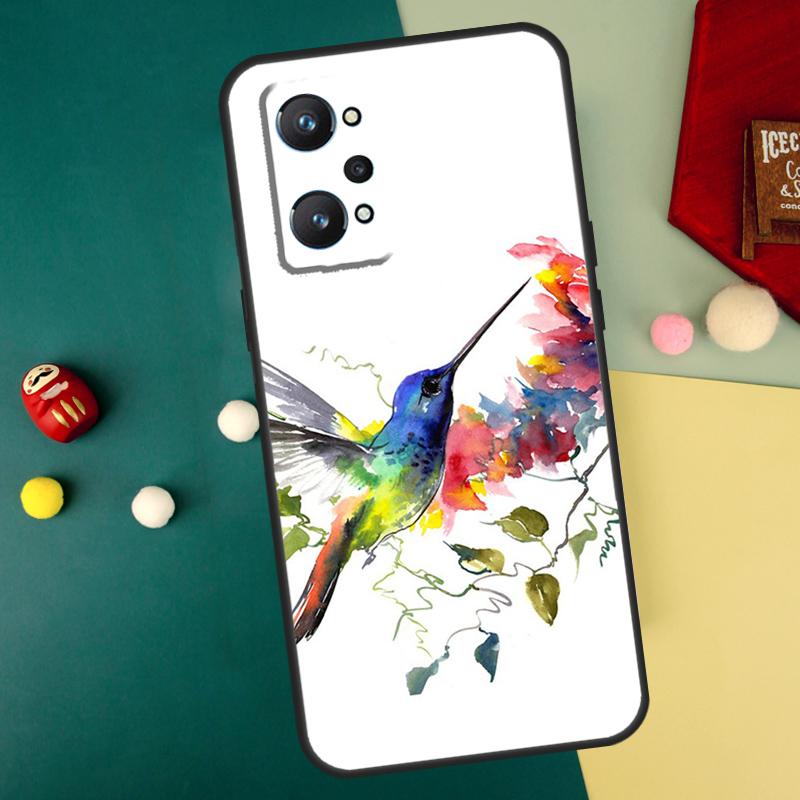Hummingbird For Realme GT7 Pro 15 13 10 11 12 14 Pro Plus C55 C71 C75 C67 C63 C61 C53 C35 C65 GT6 Case
