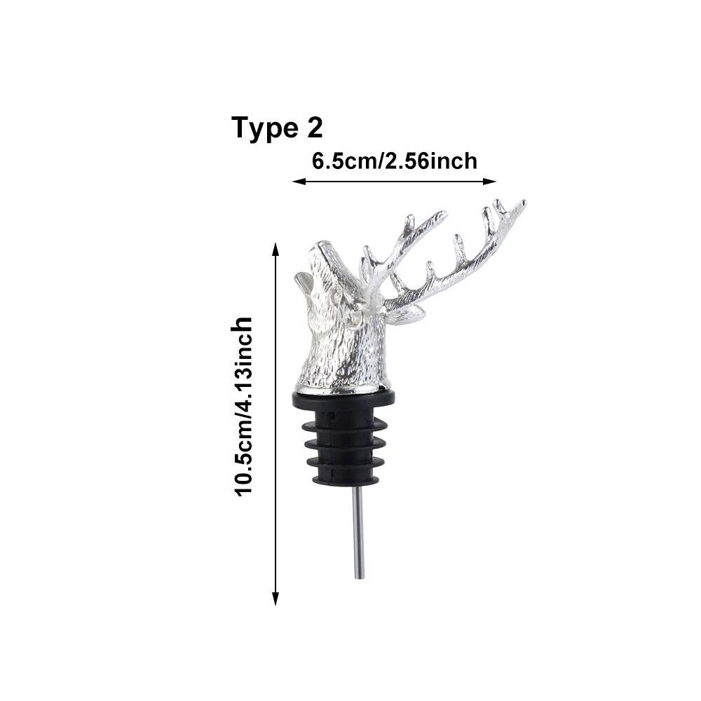 Kitchen Accessories Christmas Ornament Unique Stag Wine Pourer Bottle Stoppers Wine Aerators