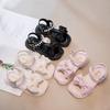 2025 New Summer Children Girls Sandals Little Girl Baby Soft Sole Bow Princess Shoes Children Shoes