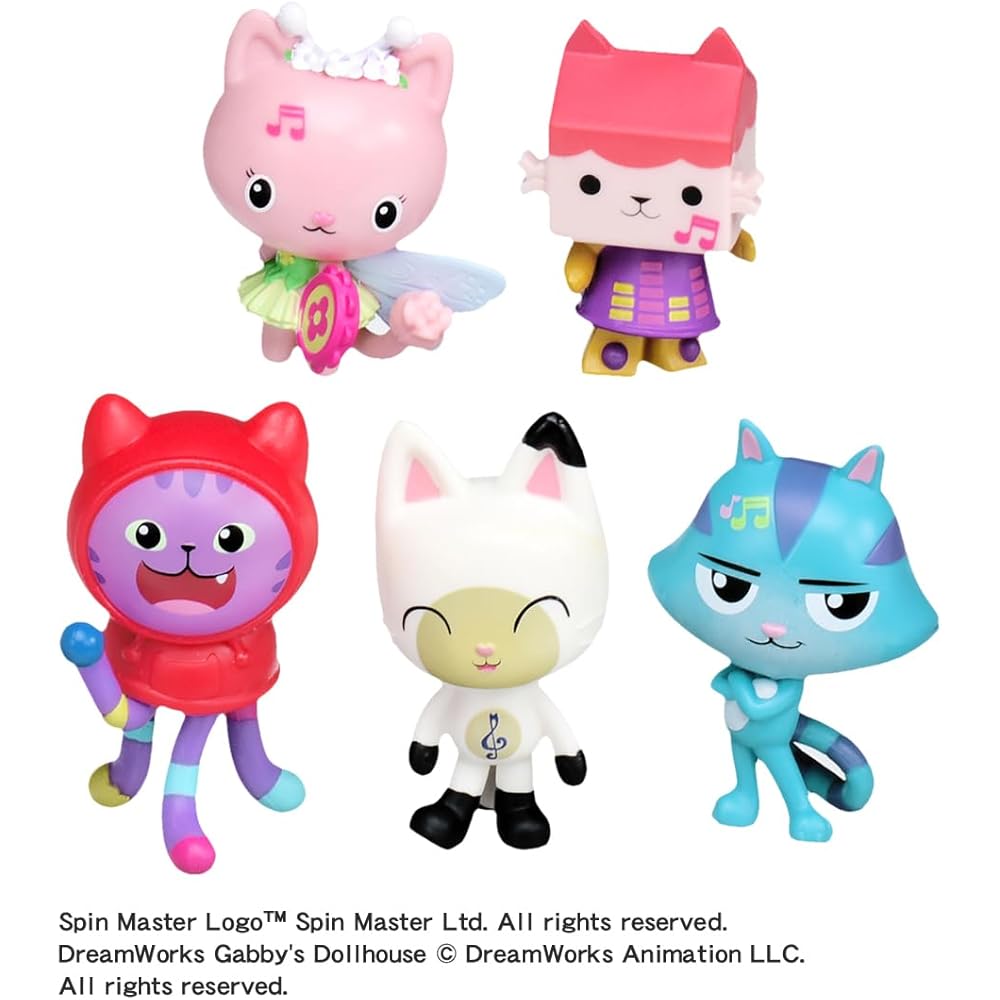 Gaby Dollhouse Figure Set Fun Fun Music Playset with Accessories and Interactive Features