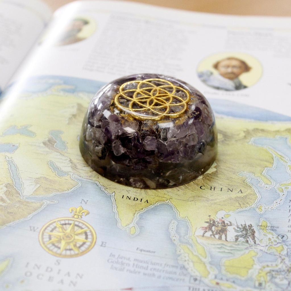 Orgonite Dome Amethyst Crystal