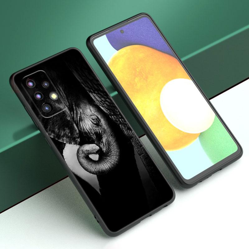 Animal Elephant Phone Case For Samsung A13 A22 A24 A32 4G A23 A25 A34 A35 A52S A53 A54 A55 A73 5G A12 A14 A15 A31 A33 A50 A51A72