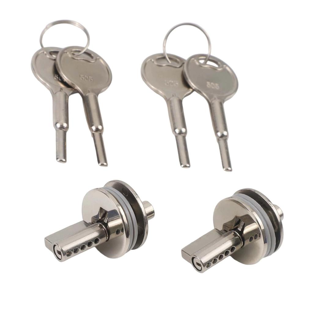 Display Case Keys Sliding Glass Door Lock Chrome Finish