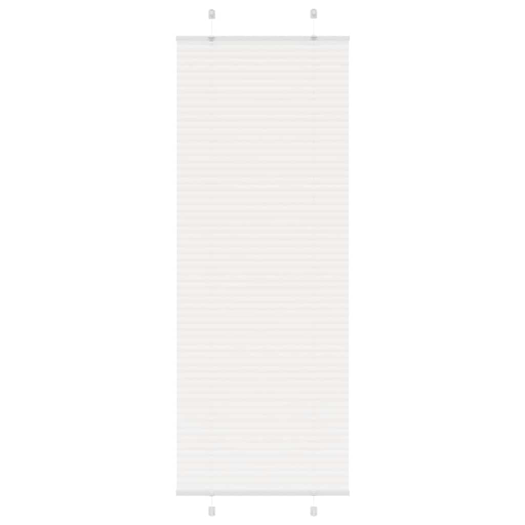 Roleta Plisowana Biała 70X200 Cm Szerokość Tkaniny 69,4 Cm