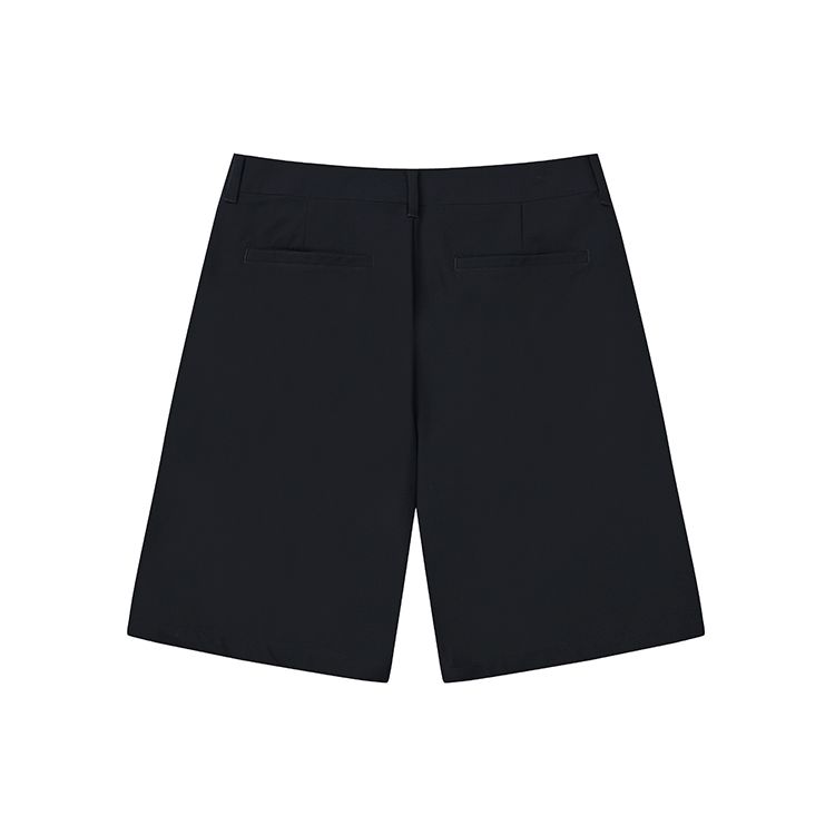 Fila СС22 Цветной блок Логотип Простые тканые шорты средней посадки Облегающие Повседневные Мужские шорты Легендарно-синий F11M227803F-NV