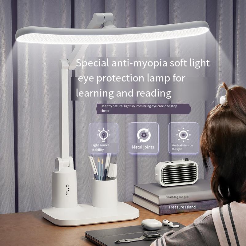 1PC Curved Led Folding Desk Lamp, Special Dormitory for Students To Learn Eye Protection, Children's Bedside Charging, Regular Reading Night Light