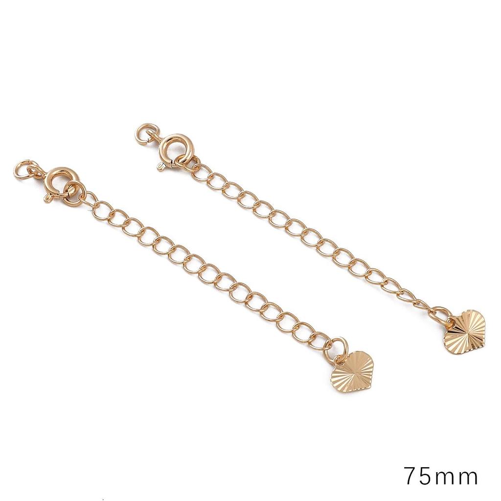 Copper Clad Iron Round Buckle Tail Chain For DIY Jewelry Making Craft Accessories