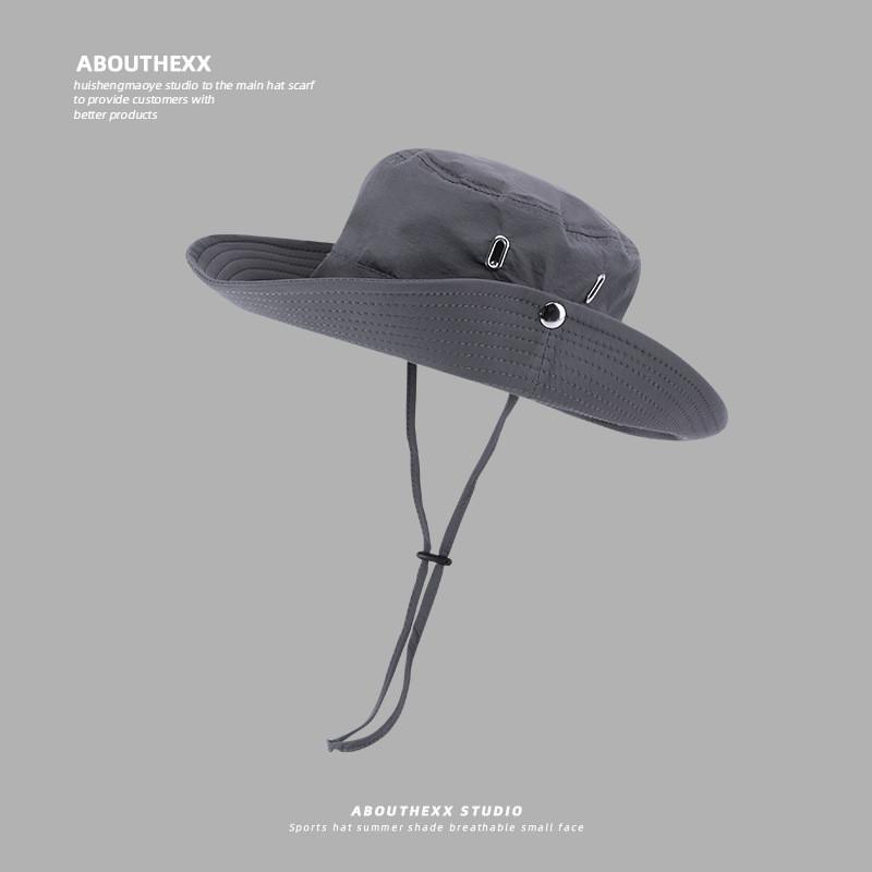 Fisherman Hat Summer Sun Protection Wide Brim Adjustable For Men Women