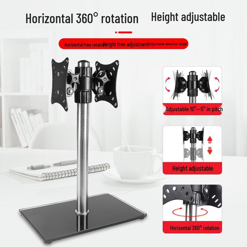 Oshumai 14-27 Inch Triple Monitor Desktop Stand