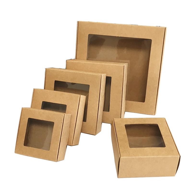 10/20/50 шт./лот, коробка из крафт-бумаги, упаковка для свадебной вечеринки, небольшой подарок, конфеты, подарочная упаковка, коробки для мероприятий, крафт-коробка