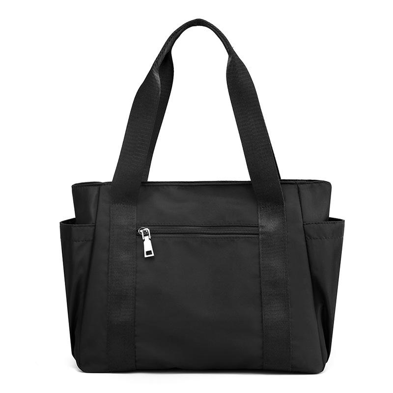 Сплошная цветная сумка-портфель, повседневная легкая дорожная сумка, прочная многофункциональная сумка из нейлоновой ткани, сумка на плечо, женская сумка большой вместительности