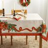 Рождественская скатерть для украшения дома, прямоугольный обеденный стол, Рождественская скатерть с принтом, подарок к празднику на год