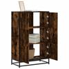 Highboard Smoked Oak 68 x 35 x 106.5 cm Wood Based Panel Metal