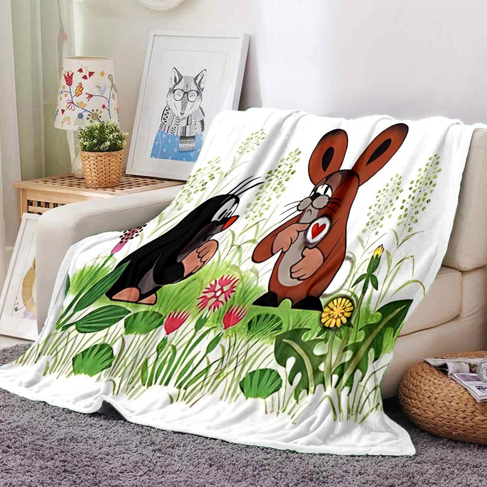 1pc Butterflies Friends Flannel Blanket,Ultra Soft Warm Plush Throw for Home Bedroom Bed Sofa Cover Camping Picnic gift Y7248