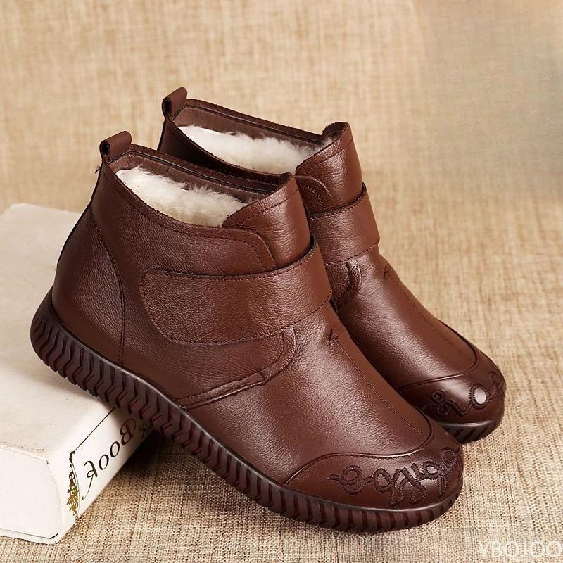 Winter Soft Soled Non Slip Flat Bottom Boots, Simple, Comfortable, Non Slip, Wear-resistant, Daily Casual Women's Short Boots