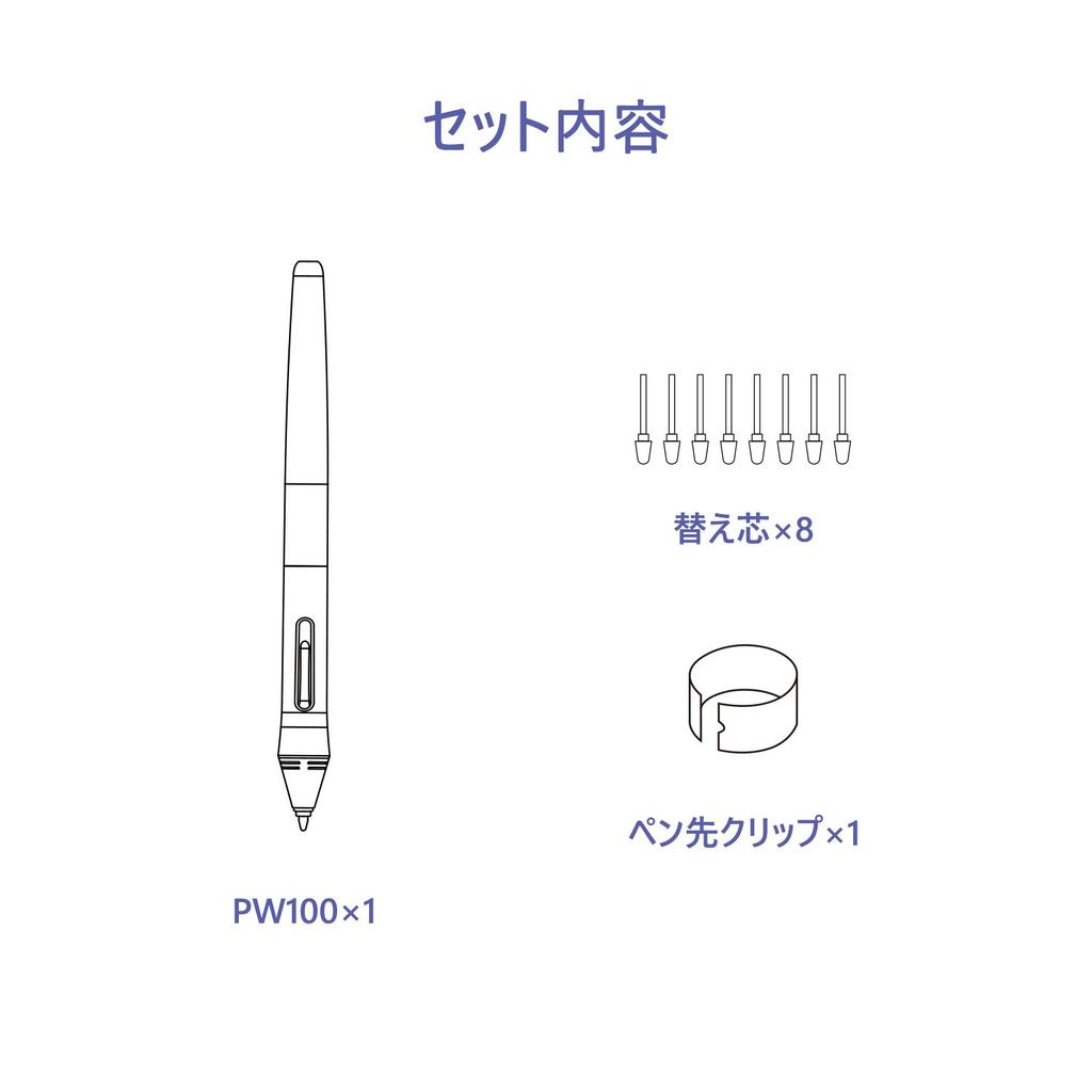 Графический планшет HUION PW100 для H640P/H950P/H610PROV2/HS610/HS64/H320M/H1060P/H1161 с ручкой без подзарядки