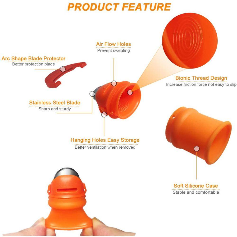 Инструмент для сбора урожая Садовые принадлежности Нож для большого пальца Сборщик бобов Защита пальцев Защитный чехол для пальцев, устойчивый к порезам