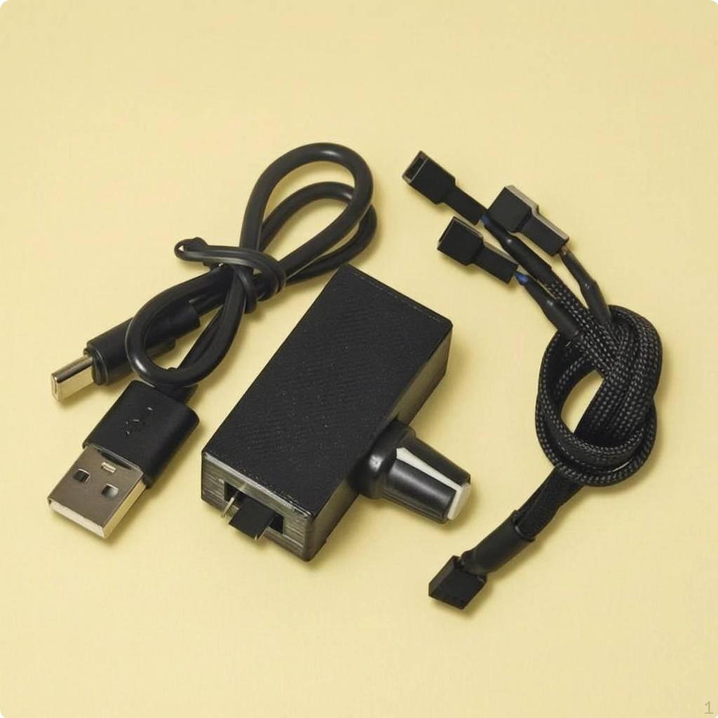 ШИМ-регулятор скорости, Plug and Operate, 4-контактный, Регулятор вентилятора, Компактный дизайн, Деталь системы охлаждения