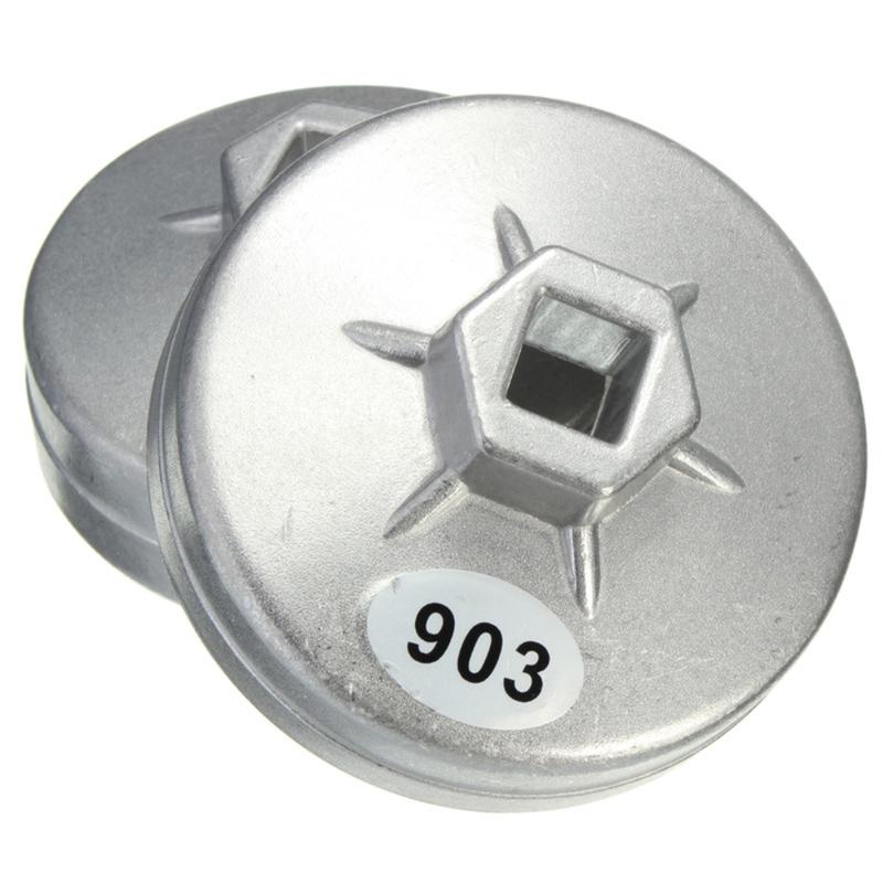 74MM Oil Filter Socket Wrench Auto Tool End Cap Oil Filter Wrench Aluminum 903 14 teeth Auto Hand Tools Car Accessories