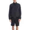STONE ISLAND Куртка мужская Ss25 из смолы нейлона ветрозащитная водонепроницаемая с воротником на молнии темно-синяя K1S1541000-37S0A23-V0020