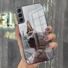 Чехол для телефона Сфинкс для Samsung S26 S25 Plus S20 S20 Plus S22 Ultra S23 FE S21 Plus S21 Ultra Стеклянная крышка