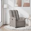 VidaXL Reclining Massage Armchair Taupe Fabric 371747