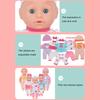 30cm Soft Vinyls Reborns Figurine Toy For Preschool with Life Like Design Imaginative Play Companion Doll for Toddler