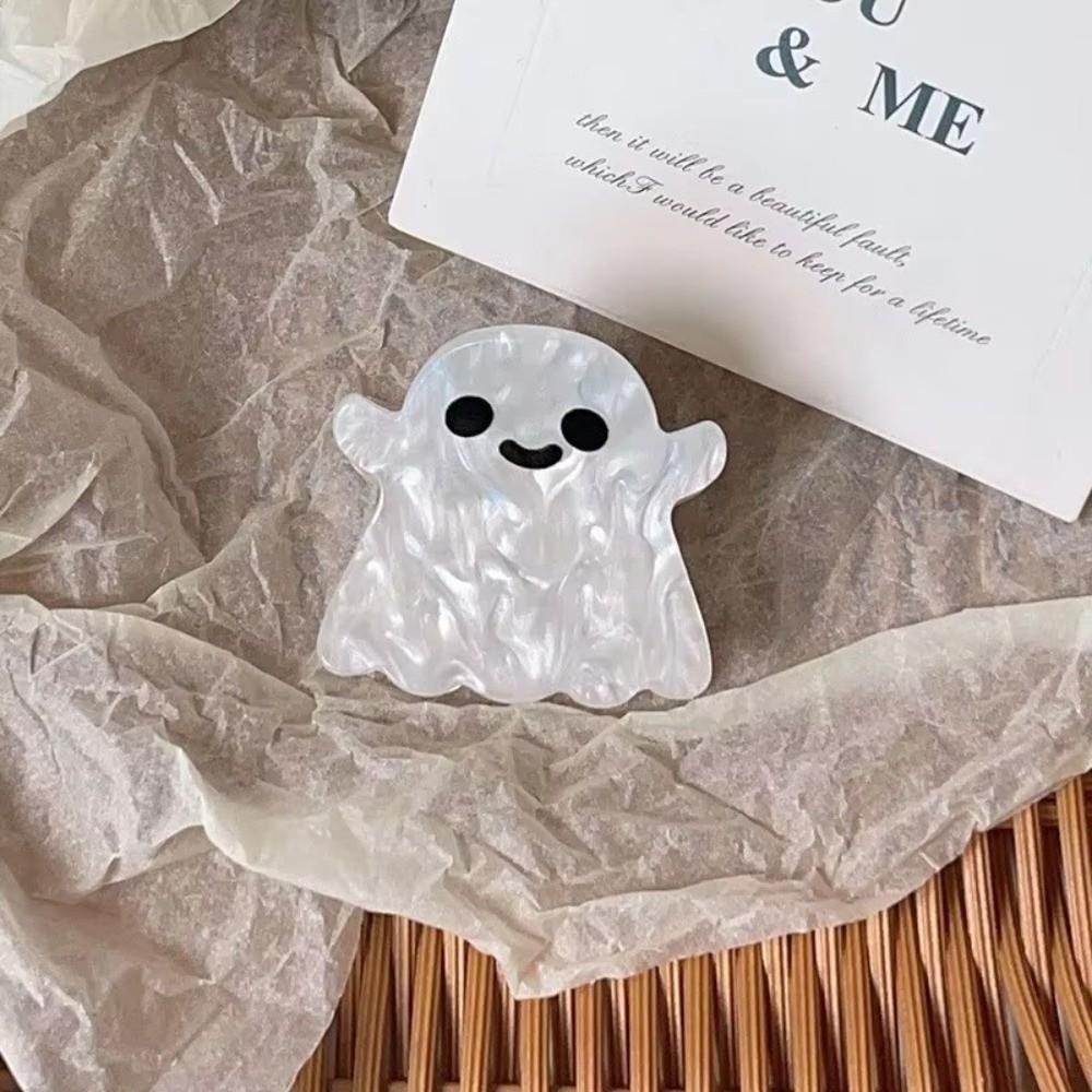 Funny Pumpkin Hair Clip Ghost Acetic Acid Hair Claw Creative Halloween Shark Clip Cosplay