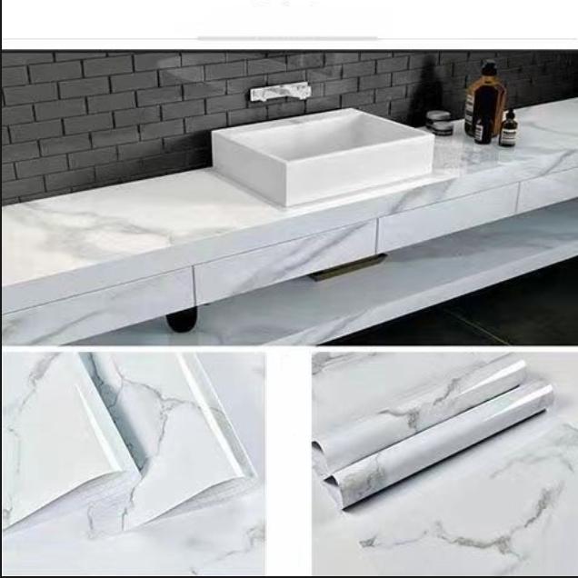 5-метровые обои и обои Мраморные обои ПВХ Винил Водонепроницаемые 3D самоклеящиеся обои для настенного стола Гостиная Домашний декор