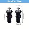 2Pcs/4Pcs Toilet Seat Screw Hinge Expansion Rubber Top Universal Nut Cover Tray Fixing Toilet Blind Hole Bathroom Toilet Seat Parts