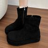 Fashion Women Platform Women Ankle Boots 2025 Winter Elegant Suede Shoes Fashion Classical New Trends Shoes Snow Chelsea Short Boots