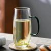 Летняя большая кружка для воды женская термостойкое стекло бытовая взрывозащищенная чашка для зеленого чая офисная персональная специальная стеклянная