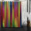На заказ Старое дерево, цветное дерево Занавеска для душа Водонепроницаемая Полиэстеровая ткань На заказ Занавеска для ванной комнаты Крючки