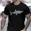 T Shirts for Men Short Sleeve Shirts for Guys Funny Graphic Tees for Shark Week Clothes Funny Shark Fashion Casual Men's Tee Top