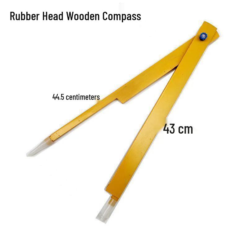 Wooden Triangle Protractor Compass Set: Math Teaching Aids for Primary School