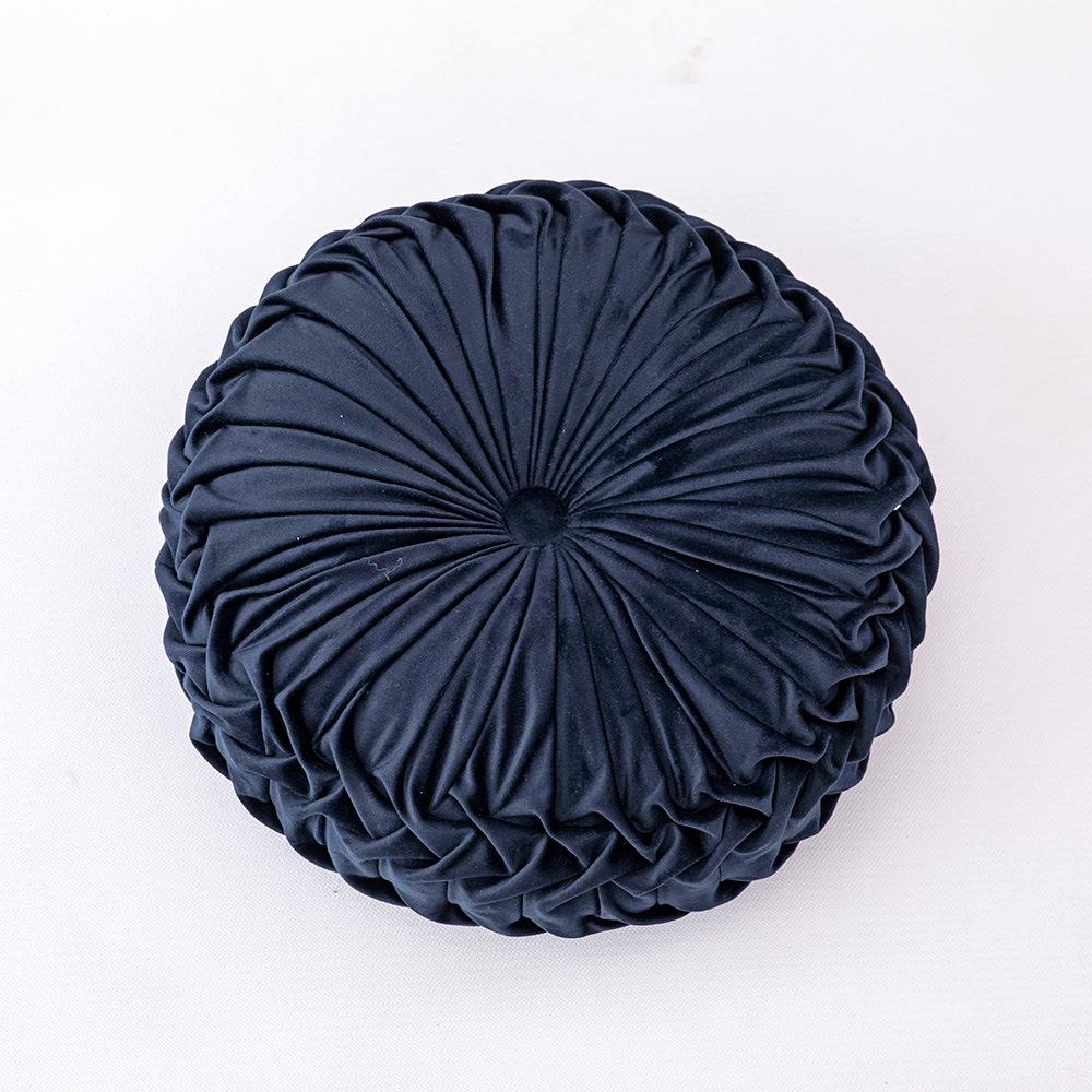 Европейская подушка, подушка для дивана, прикроватная подушка для талии, круглая подушка на заказ, плиссированная подушка ручной работы в виде тыквы с колесами