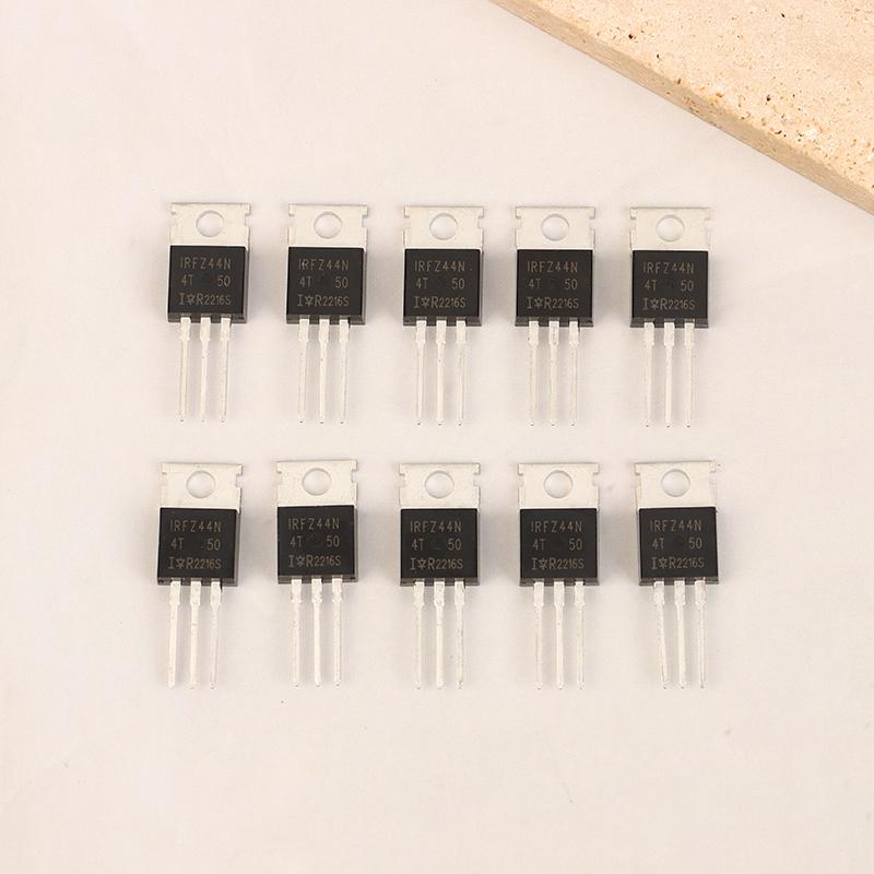Original MOS Transistor Bundle 55V 49A - 10 Count IRFZ44N TO220