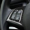 Car Sticker Self-adhesive Interior Trim Real Carbon Fiber Steering Wheel Button Decal Cover For BMW X5 E70 2010 2011 2012