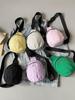 Korean Oversized Minimalist Women's Nylon Crossbody Dumpling Bag with Wide Strap