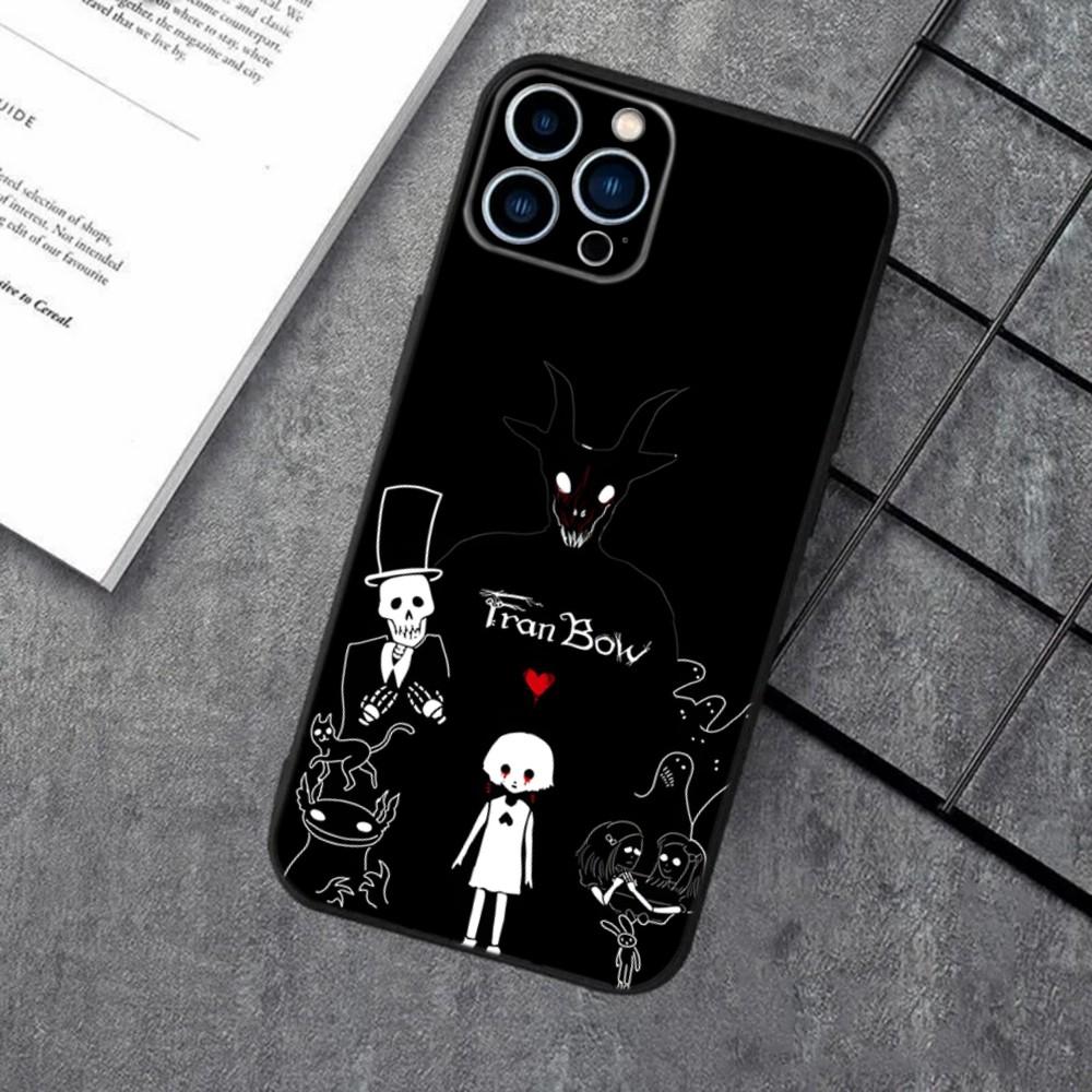 Чехол для телефона F-FranS B-BowS для iPhone 16,15,14,13,12,11,XS,XR,X,8,7,Pro,Max,Plus,mini Силиконовый Черный Чехол