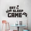 Игровые Настенные Наклейки Самоклеящиеся ПВХ Наклейка с Игровым Геймпадом для Спальни