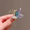 Angel Wings Micro Inlaid Rhinestone Brooches For Women High Grade Elegant Dance Elf Brooch Pins Jewelry Party Gifts