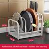DIBURAN Нержавеющая сталь Многофункциональная подставка для хранения крышек и ножей