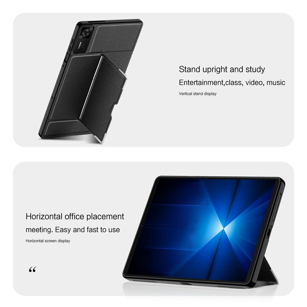 Для Леново Легион Y700 (2025) Чехол ПУ+ПК Вращающийся Вал Подставка Чехол для Планшета