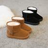 TWINFLAMES Winter Children Boy Girl Reverse Velvet Short Snow Boots Baby Warm Plush Shoes Kids Snow Boots Otton Shoes