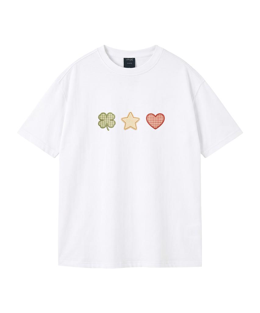 WILDROCK Clover Club Pigment Oversized Short Sleeve T-Shirt (Includes Cropped) (Type A)