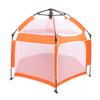 Popup Playpen Tent Roomy Foldable Portable Baby Fence for Indoor Outdoor Yard Beach Use Orange
