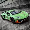 1:32 Scale Lambo LP780 Model Car, Zinc Alloy Pull Back Toy Car with Sound and Light for Kids Boy Girl
